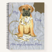 Mijn Bullmastiff Ate Mijn Lesson Plan Notitieboek (Voorkant)