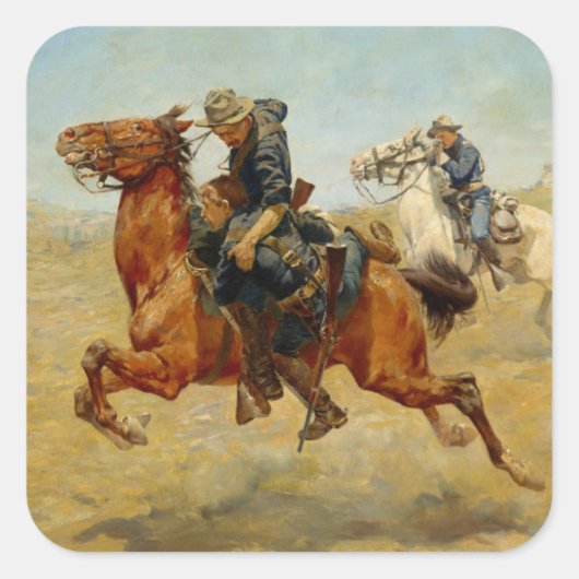 Mijn Bunkie Vierkante Sticker (Voorkant)