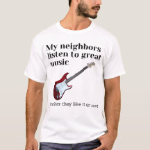 Mijn buren luisteren naar geweldige muziek: gitaar