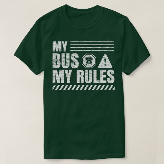 Mijn bus Mijn Regels 6 T-shirt (Design voorkant)