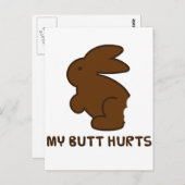 Mijn Butt Hurts Briefkaart (Voorkant / Achterkant)