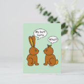 Mijn Butt Hurts. -Wat? Briefkaart (Staand voorkant)