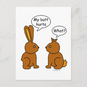 Mijn Butt Hurts. - Wat? Feestdagenkaart