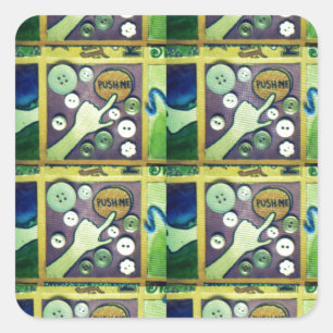 Mijn Button.png Vierkante Sticker