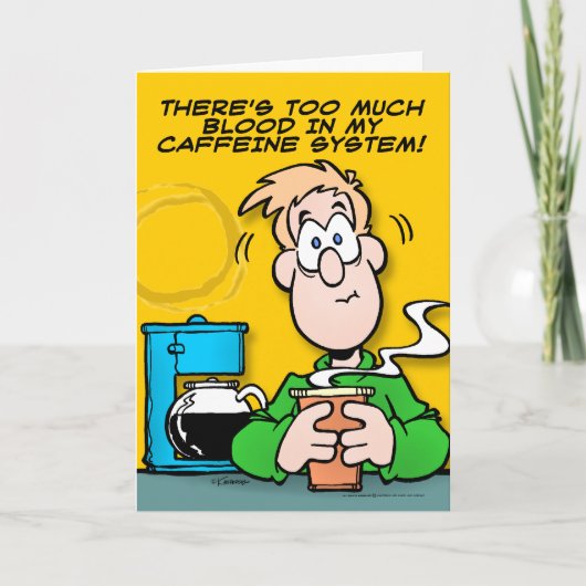 Mijn cafeïnestelsel kaart (Voorkant)