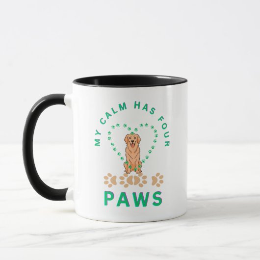 Mijn Calm heeft vier poten Mok (Links)