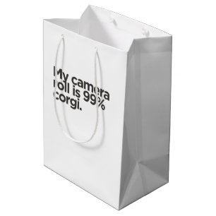 'Mijn camerarol is 99% Corgi.' Grappige Corgi-oude Medium Cadeauzakje