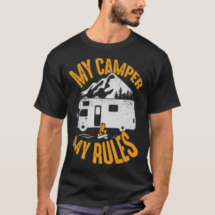 Mijn Camper Mijn regels voor een camper Camping T-shirt