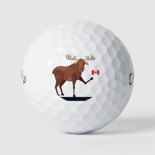 Mijn Canadese Moose golfballen (Voorkant)
