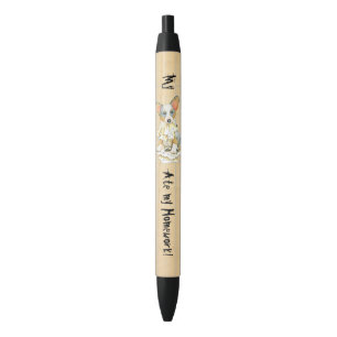 Mijn Cardigan Welsh Corgi Ate mijn thuiswerk Zwarte Inkt Pen