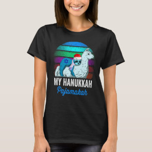 Mijn Chanoeka Pyjamakah Chanukah Pyjama Sloth Meno T-shirt