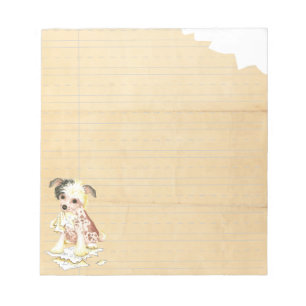 Mijn Chinese Crested Ate Mijn thuiswerk Notitieblok