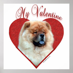 Mijn Chow Chow Valentijn Poster