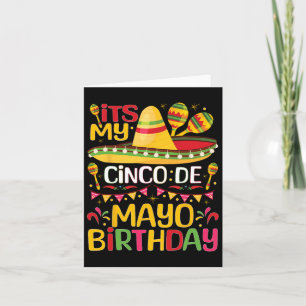 Mijn Cinco de Mayo verjaardag 5 mei CE Kaart
