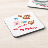 Mijn Circus. Mijn apen. Bier Onderzetter (Linkerzijde)