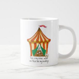 Mijn circus Mijn apen kleurrijke Circus Tent Extra Grote Beker