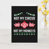 Mijn Circus Niet Mijn Apen Kaart (Gele Bloem)