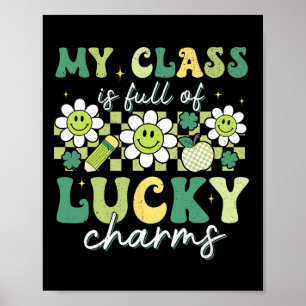 Mijn Cl Zit Vol Lucky Charms St Patricks Day Theek Poster