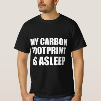 Mijn CO2-voetafdruk slaapt T-shirt