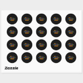 Mijn code werkt grappig programmeur die software c ronde sticker (Vel)