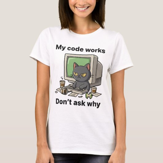 Mijn code werkt Vraag niet waarom T-shirt (Voorkant)