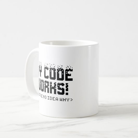 Mijn codewerk koffiemok (Voorkant links)