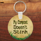 Mijn Compost laat Funny Gardener Sleutelhanger nie (Voorkant)