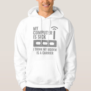 Mijn computer is ziek hoodie
