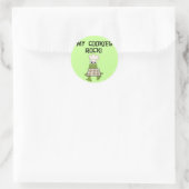 Mijn Cookies Rock Tshirts en geschenken Ronde Sticker (Tas)