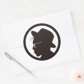 Mijn coole vader ronde sticker (Envelop)