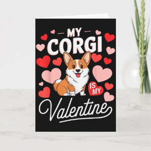 Mijn Corgi Is Mijn Valentijn Schattig Grappig Hond Kaart