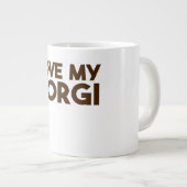 MIJN CORGI PAW BEHOUDEN EXTRA GROTE BEKER (Voorkant rechts)