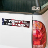 Mijn correspondent ondersteunen bumpersticker (Op Truck)