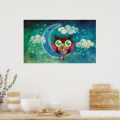 Mijn Crescent Owl Poster (Keuken)