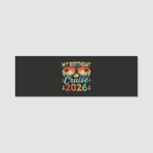 Mijn Cruise 2026 Feest Cruise Vakantie Naamplaatje