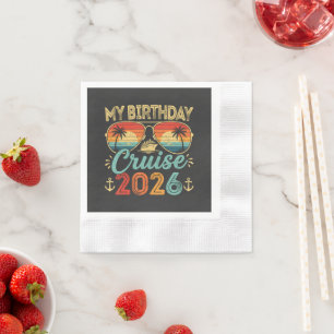 Mijn Cruise 2026 Feest Cruise Vakantie Servet