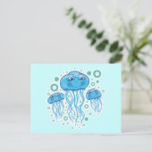 Mijn Cute Jellyfish - briefkaart (Staand voorkant)