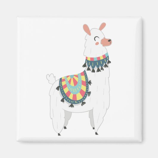 Mijn Cute Llama Magneet (Voorkant)