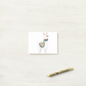 Mijn Cute Llama Post-it® Notes (Op bureau)