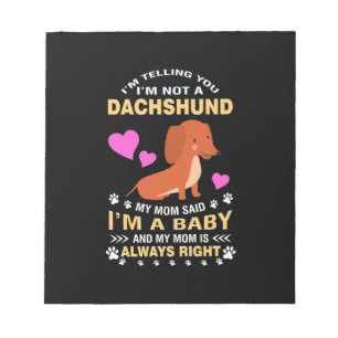 Mijn Dachshund Is Mijn Baby Notitieblok