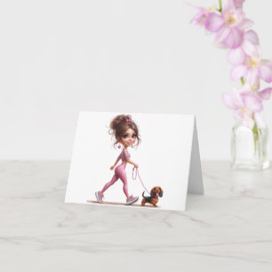 Mijn Dachshund lopen Kaart