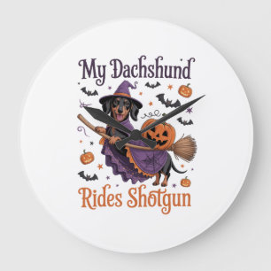 Mijn Dachshund rijdt shotgun Grote Klok