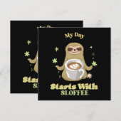 Mijn dag begint met sloffee (Voorkant / Achterkant)