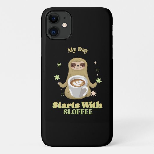 Mijn dag begint met sloffee Case-Mate iPhone case (Achterkant)