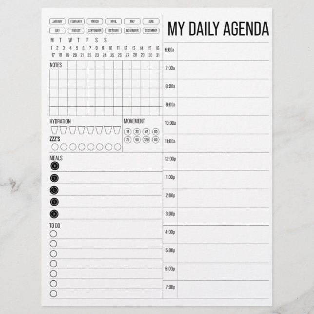 Mijn dagagenda (Voorkant)