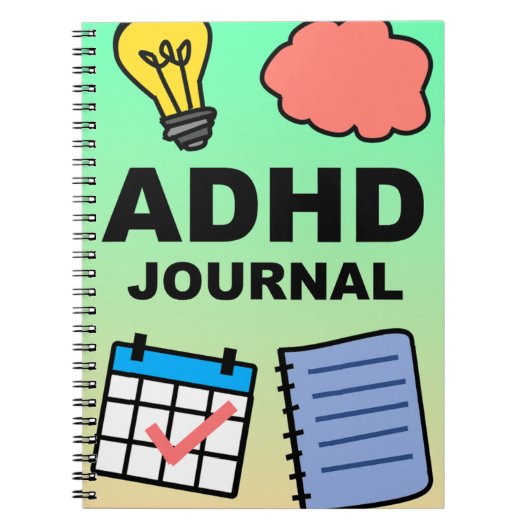 Mijn dagelijkse ADHD dagboek Notitieboek (Voorkant)