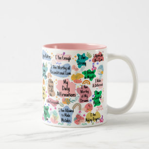 Mijn dagelijkse bevingen tweekleurige koffiemok