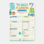 Mijn Dagelijkse Planningswerkblad ⭐ Post-it® Notes (Voorkant)