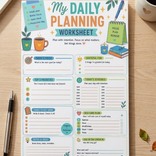 Mijn Dagelijkse Planningswerkblad ⭐ Post-it® Notes