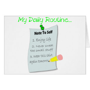 Mijn dagelijkse routine